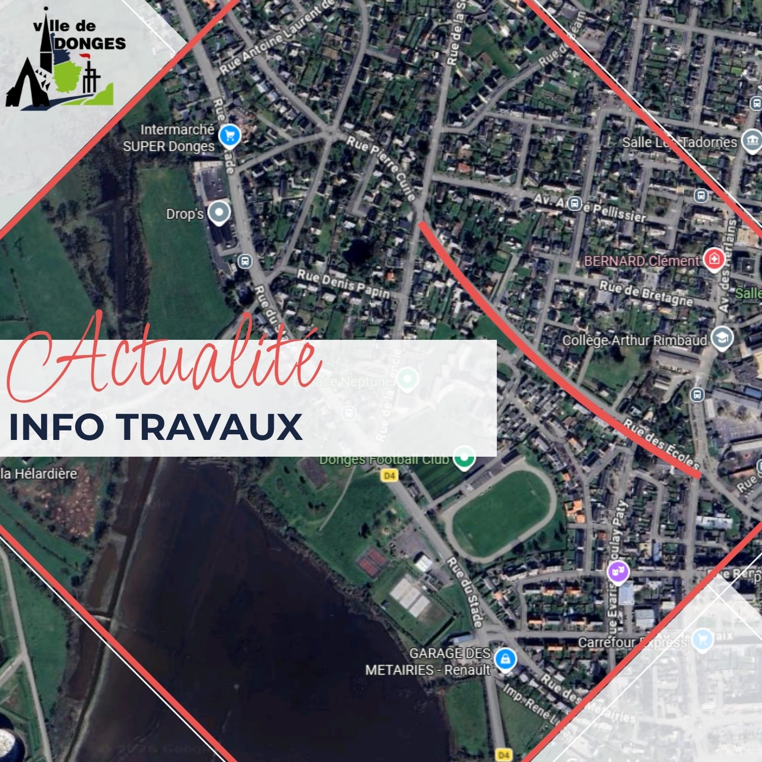 Info travaux rue des ecoles