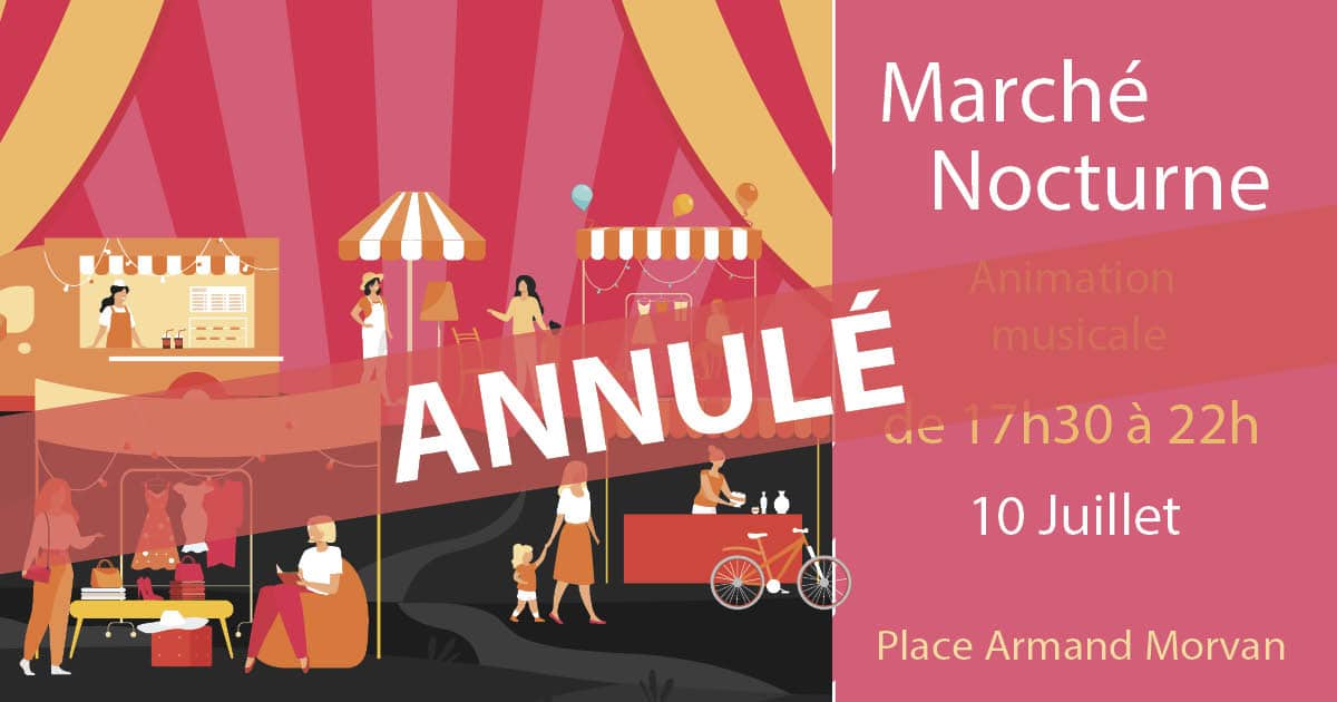 Post FB Marché nocturne 2026