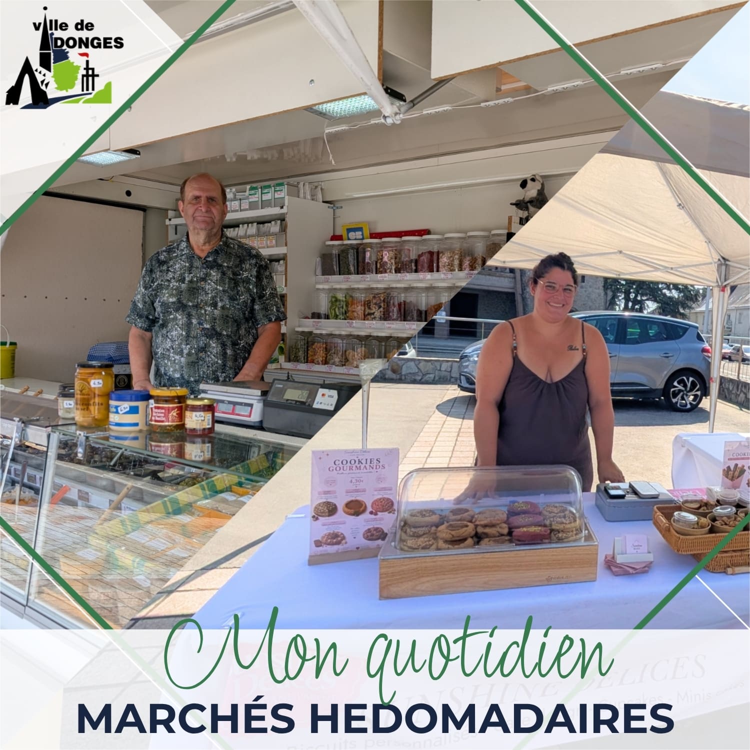 Nouveaux commerçants marché hebdomadaire jeudi