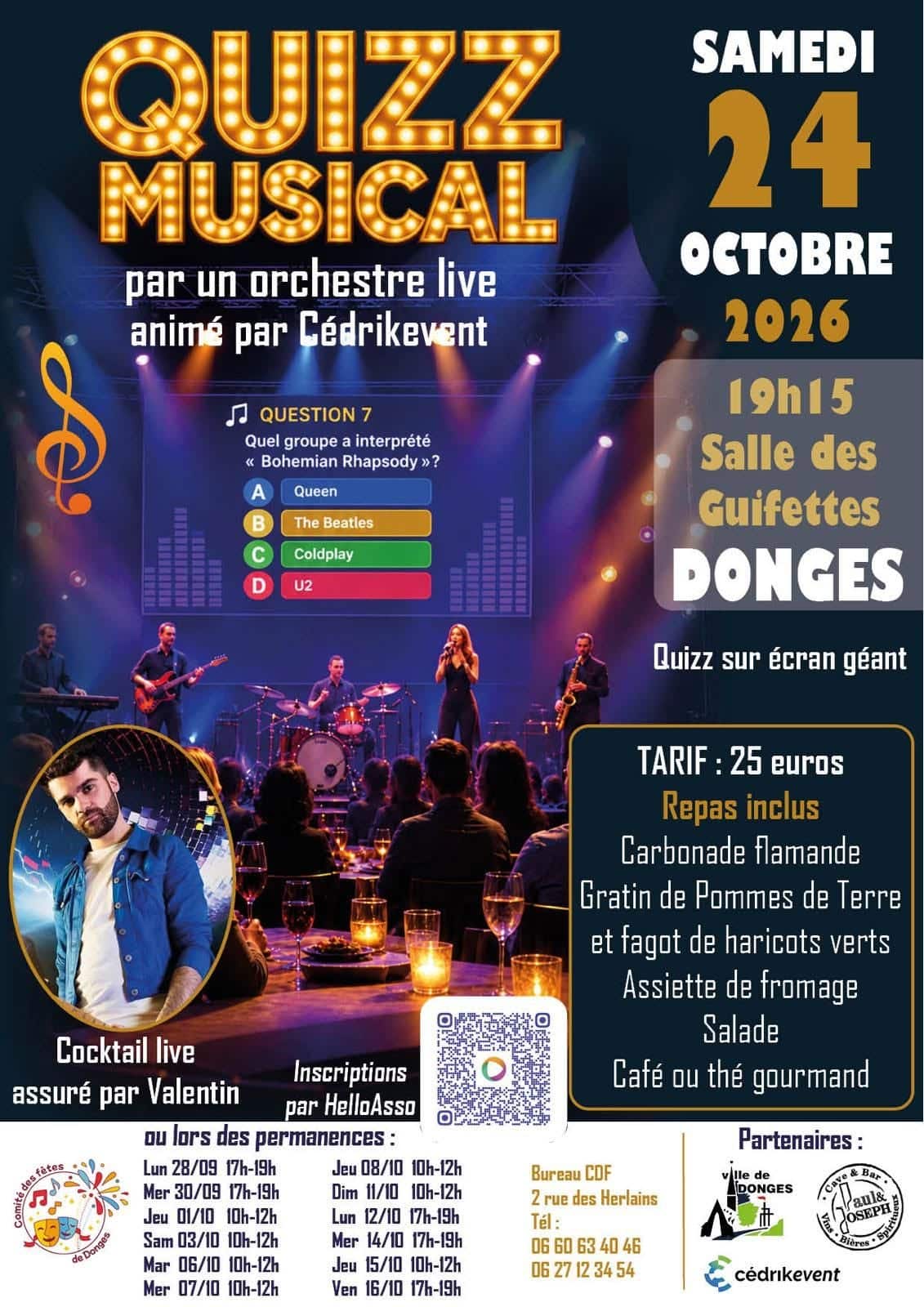 Quiz musical - Comité des fêtes de Donges